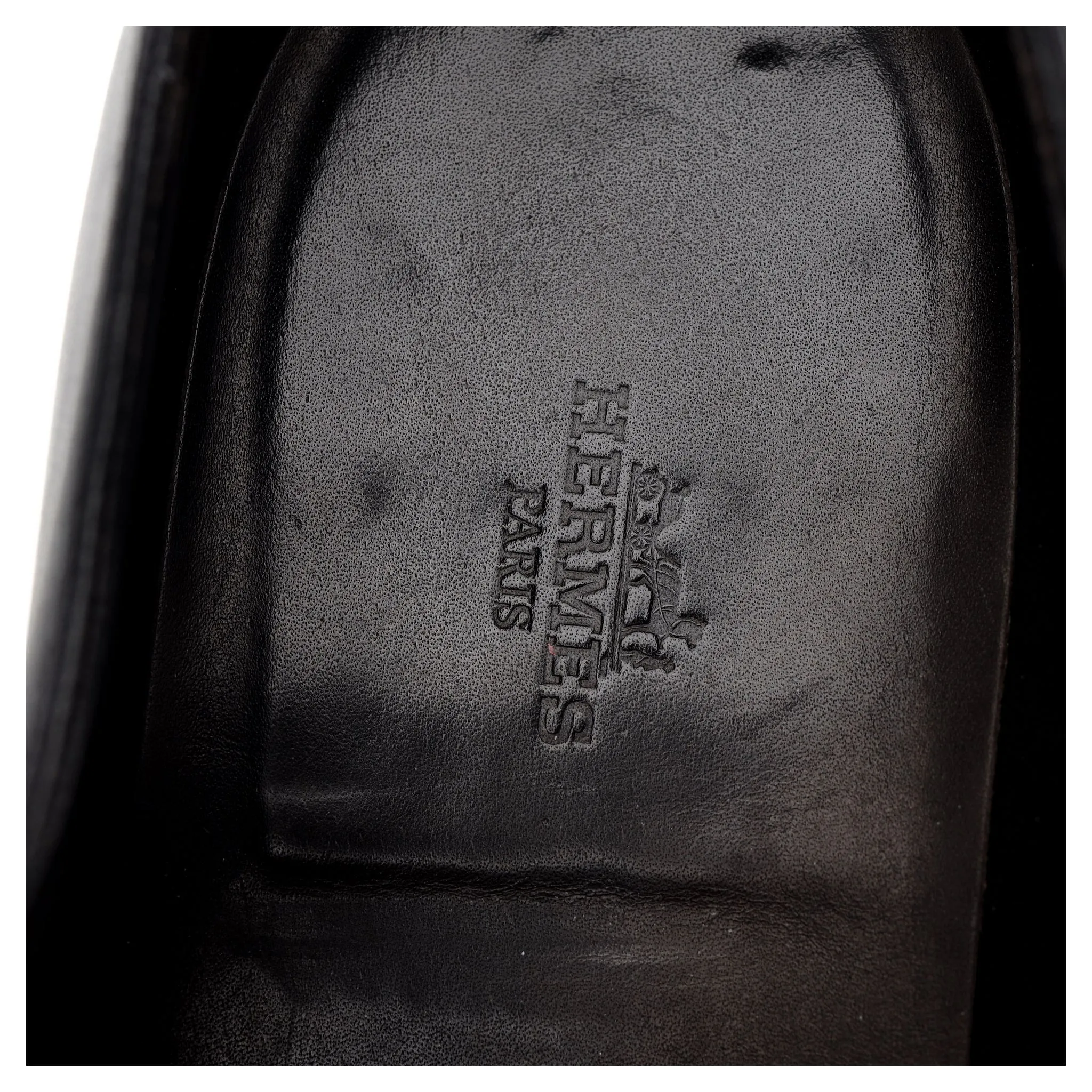 Hermes 'Harry' Navy Blue Leather Derby UK 8.5