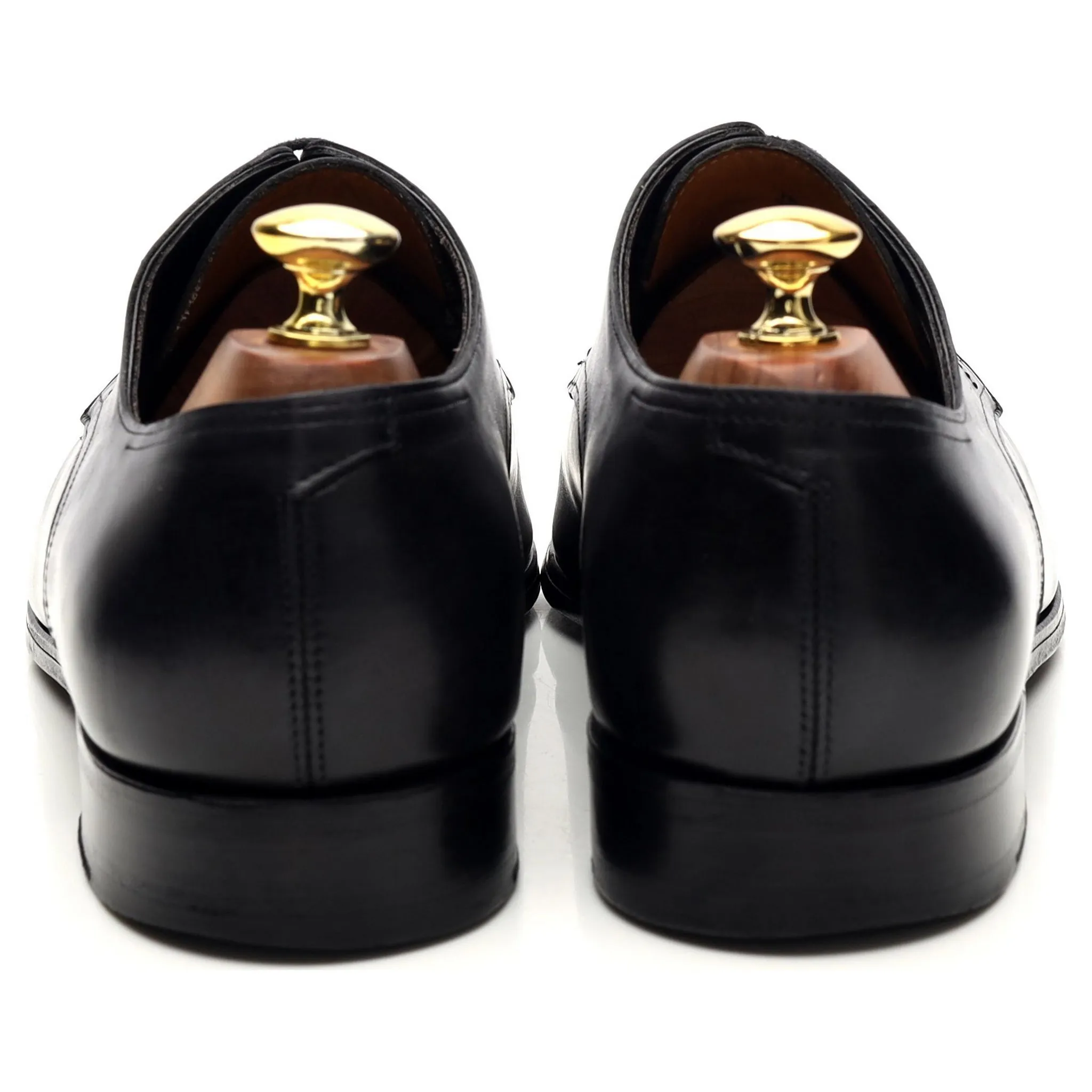 Hermes 'Harry' Navy Blue Leather Derby UK 8.5