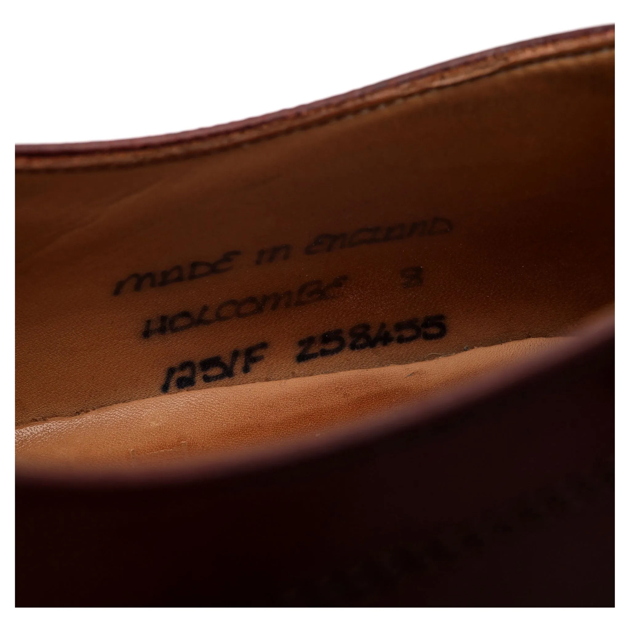 Herring 'Holcombe' Burgundy Leather Derby UK 8 F