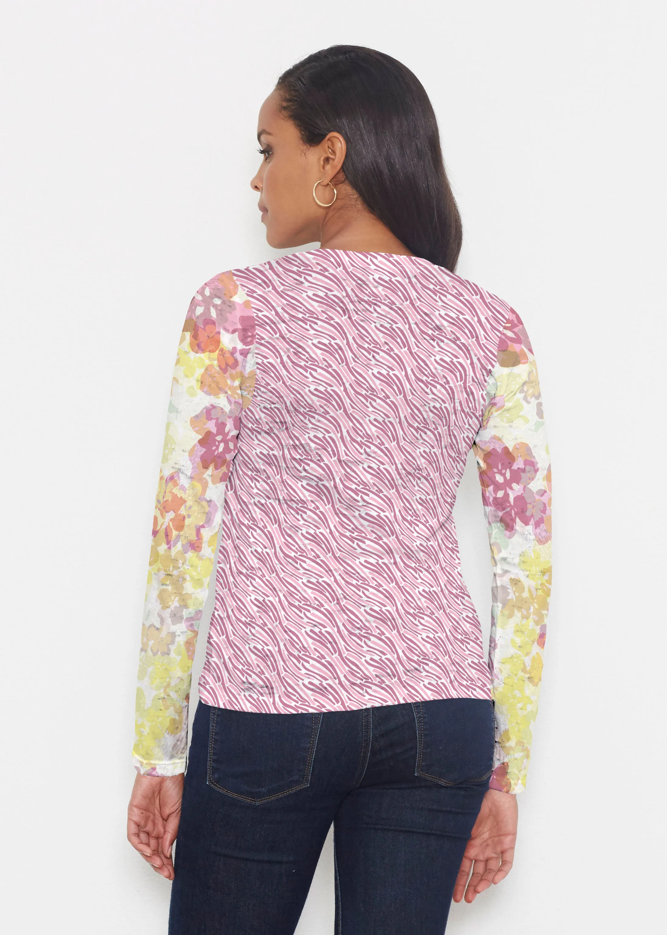 Hollyhocks (8070) ~ Signature Long Sleeve Crew Shirt