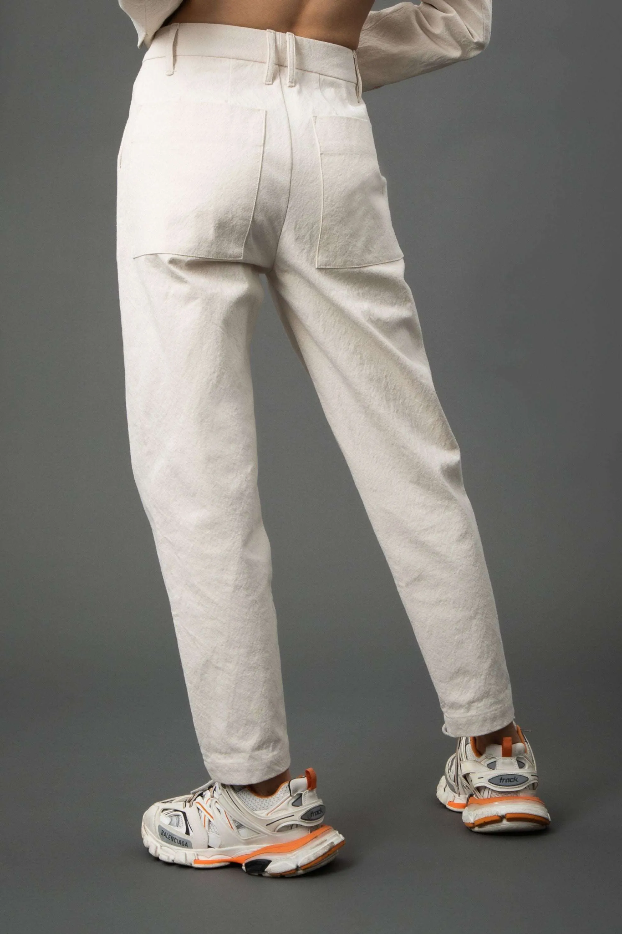 Hudson Relaxed Pants In Natural Canvas