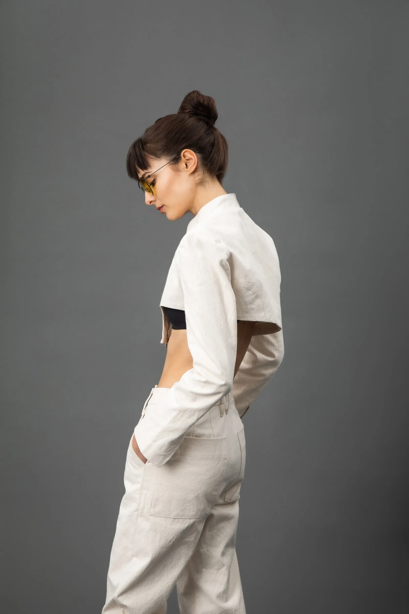 Hudson Relaxed Pants In Natural Canvas