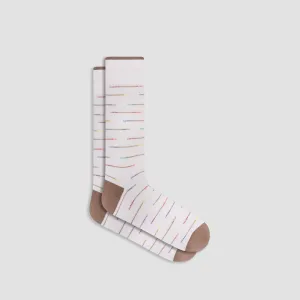 Interrupted Stripe Mid-Calf Socks