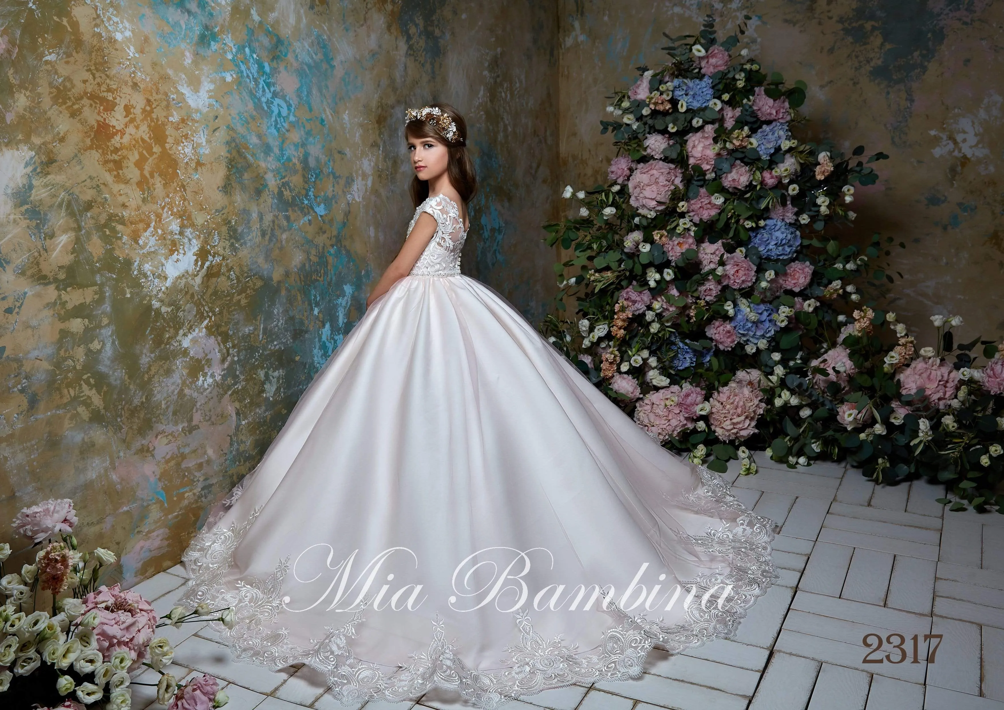 Kamea Junior Bridesmaid Dress with Beaded Top