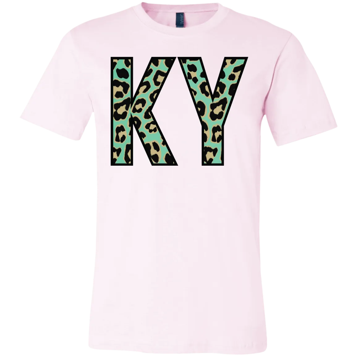 Kentucky Teal Leopard Bella Canvas Tee – Stylish State Pride
