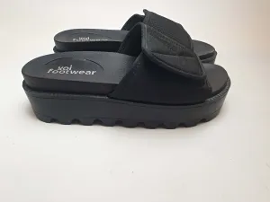 Koi Footwear black vegan friendly slide on sandals size 39