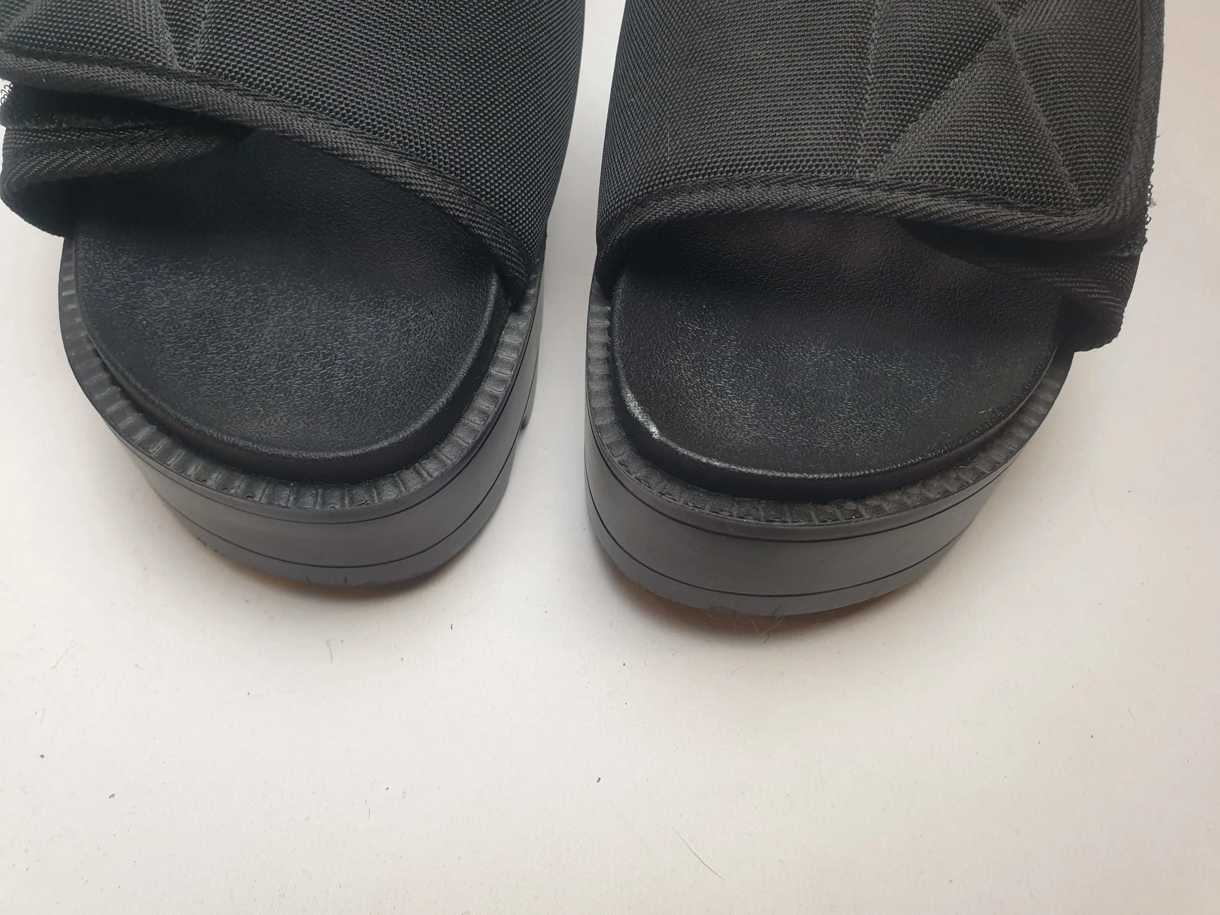 Koi Footwear black vegan friendly slide on sandals size 39