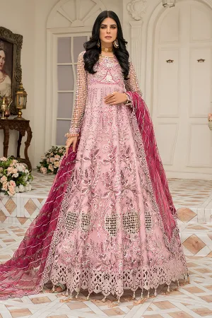 Latest Long Dress Pakistani in Soft Pink Shade #PF402