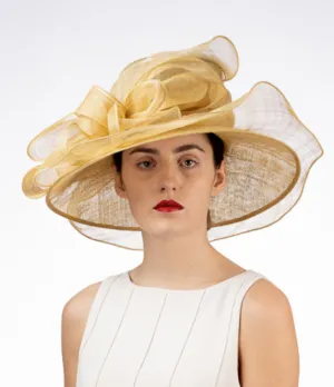 layered bow ~ lt gold