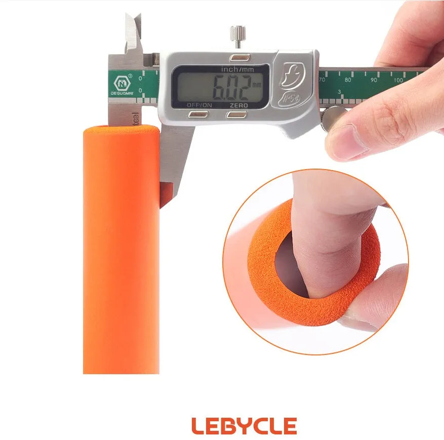 LeBycle Bike Handlebar Grips - NBR Material, Soft, Anti-slip, Yellow