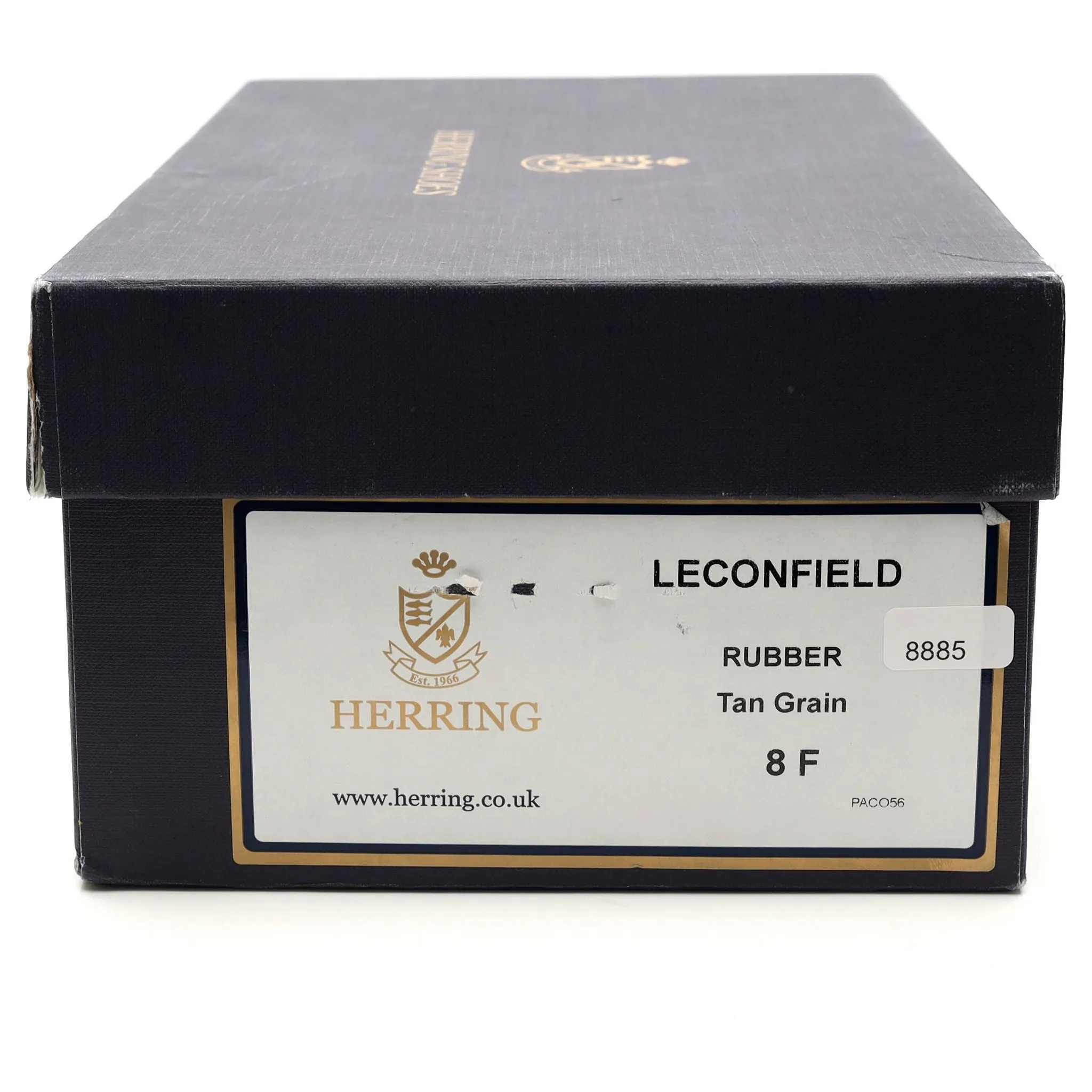 'Leconfield' Tan Grain Leather Derby Brogues UK 8 F