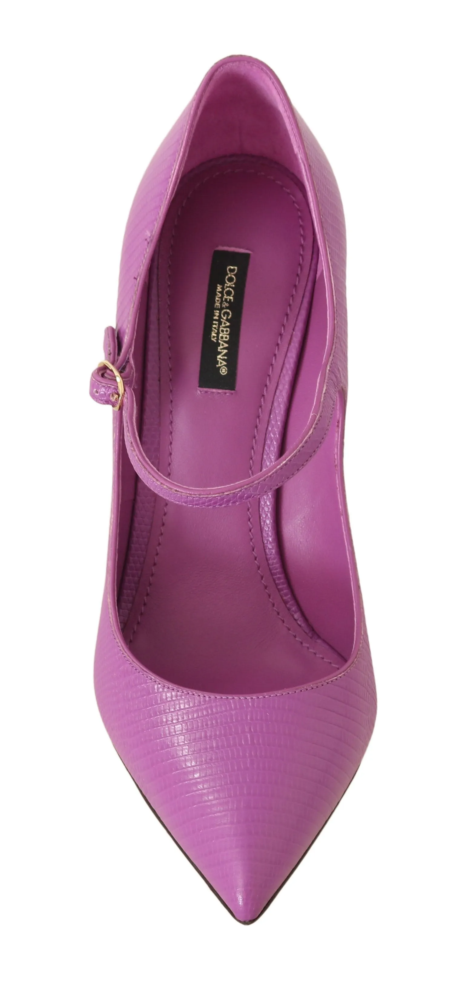 Lizard Skin Mary Janes Pumps