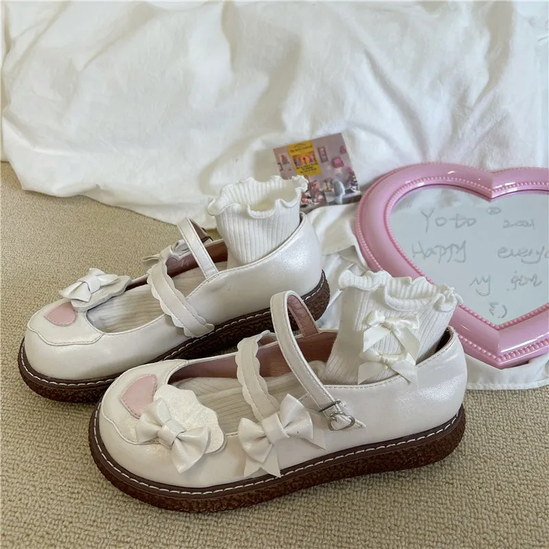 LOLITA CUTE BOW LOVE SHOES UB2761