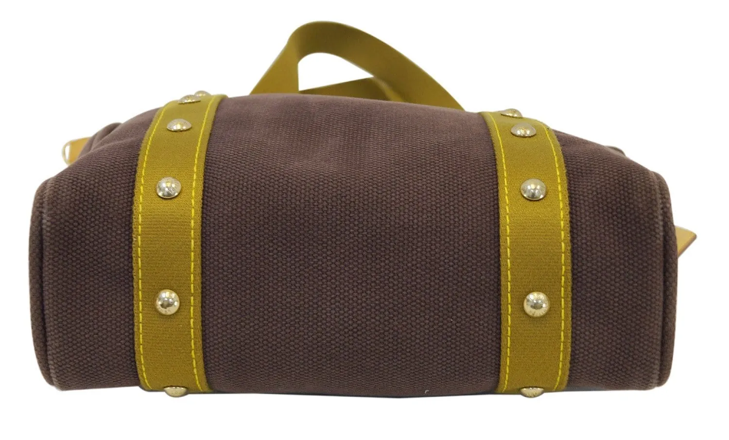 LOUIS VUITTON Dark Khaki Canvas Antigua Cabas MM Tote