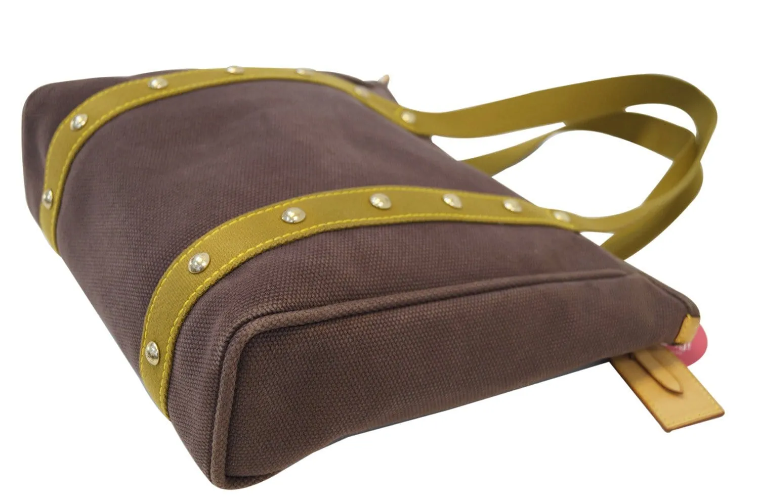 LOUIS VUITTON Dark Khaki Canvas Antigua Cabas MM Tote