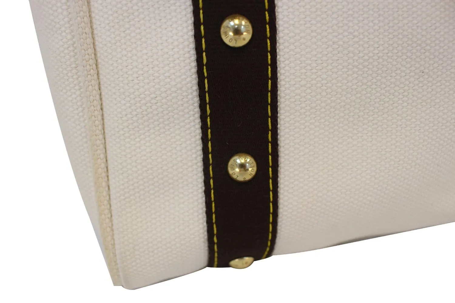 LOUIS VUITTON Limited Edition Cream Canvas Antigua Cabas MM Bag - Final Call
