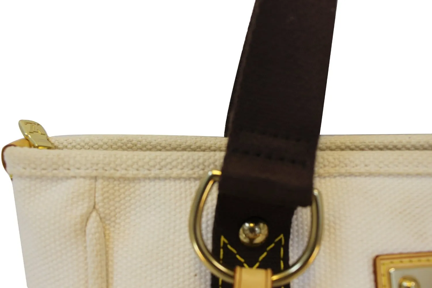 LOUIS VUITTON Limited Edition Cream Canvas Antigua Cabas MM Bag - Final Call