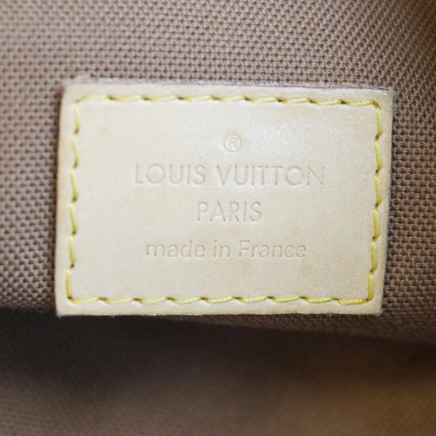 LOUIS VUITTON Odeon Monogram Canvas Shoulder Bag Brown