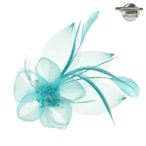 Lt Blue Small Floral Fascinator