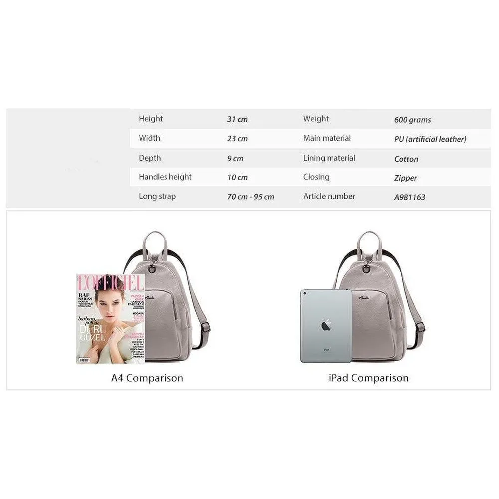 <bold>Casual Day Backpack <br>Vegan-Leather