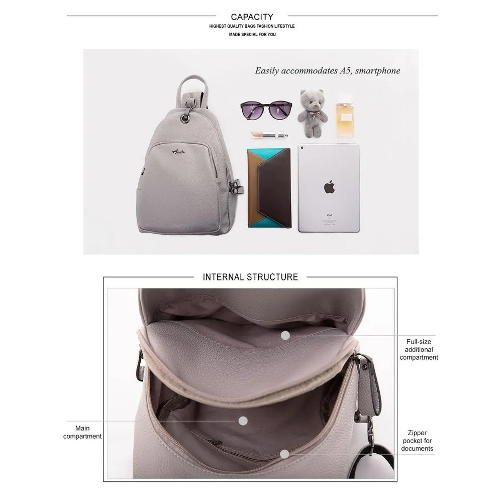 <bold>Casual Day Backpack <br>Vegan-Leather