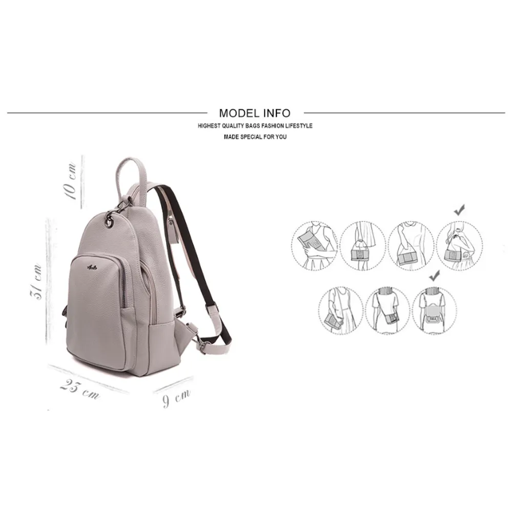 <bold>Casual Day Backpack <br>Vegan-Leather