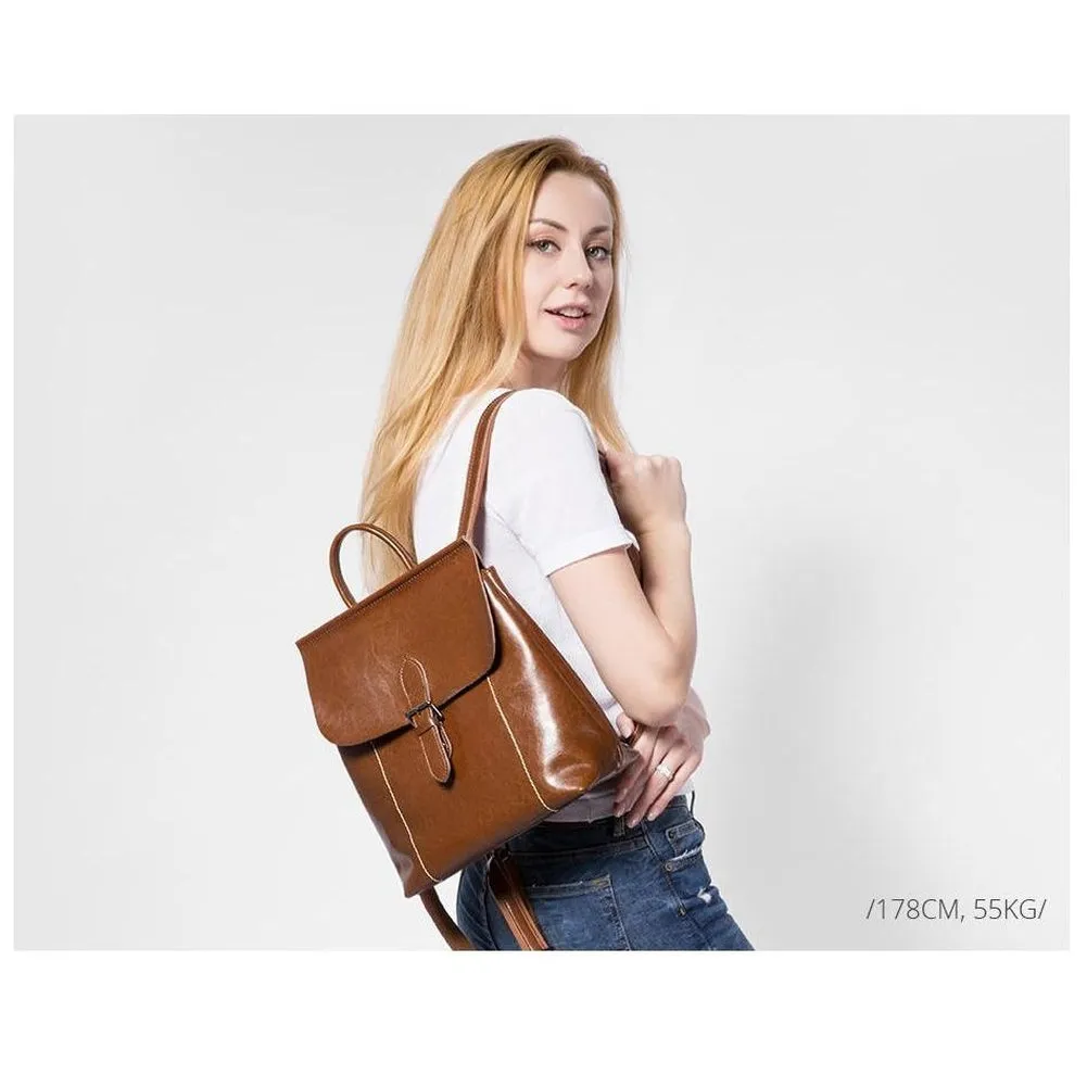<bold>Fashion Backpack  <br>Genuine-Leather