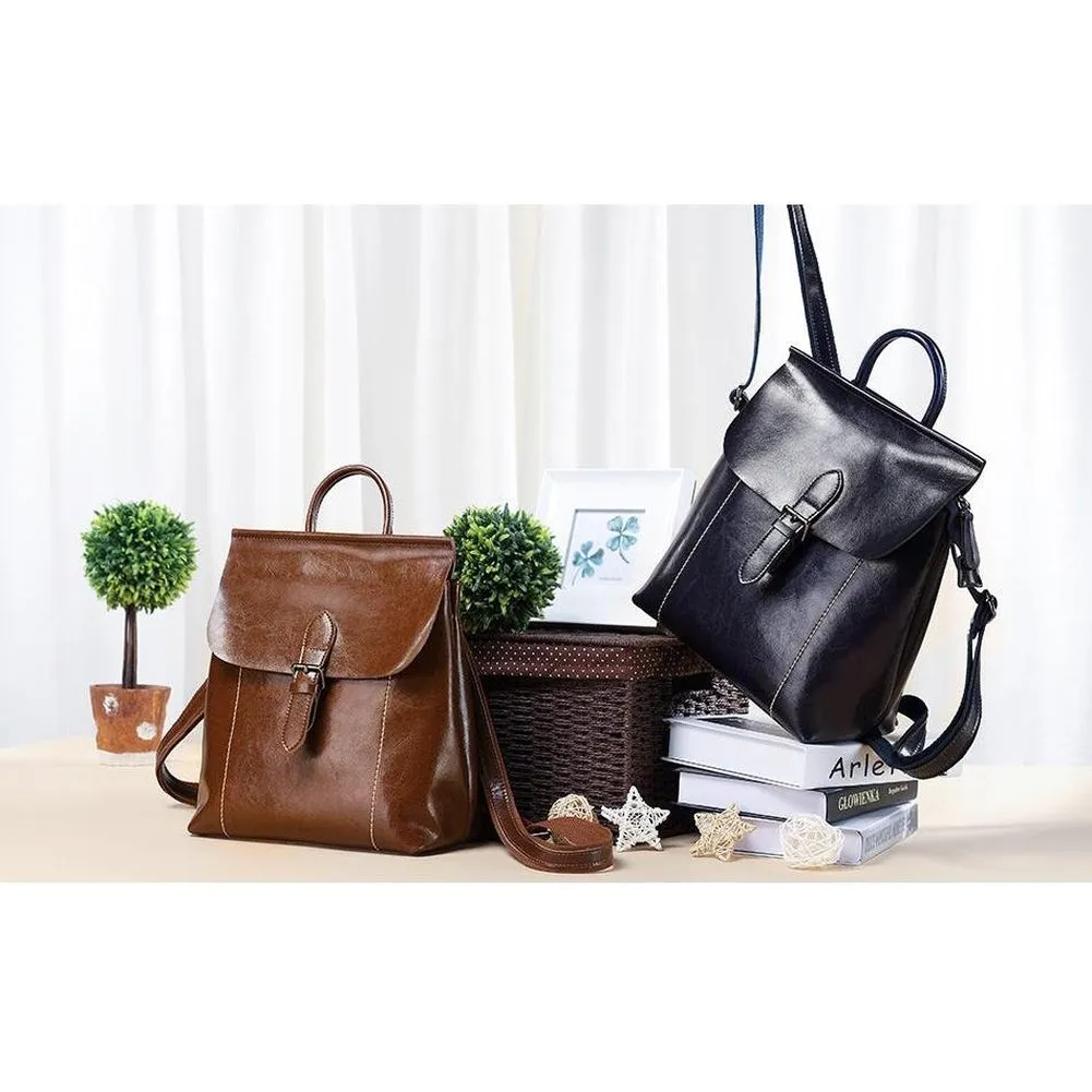 <bold>Fashion Backpack  <br>Genuine-Leather