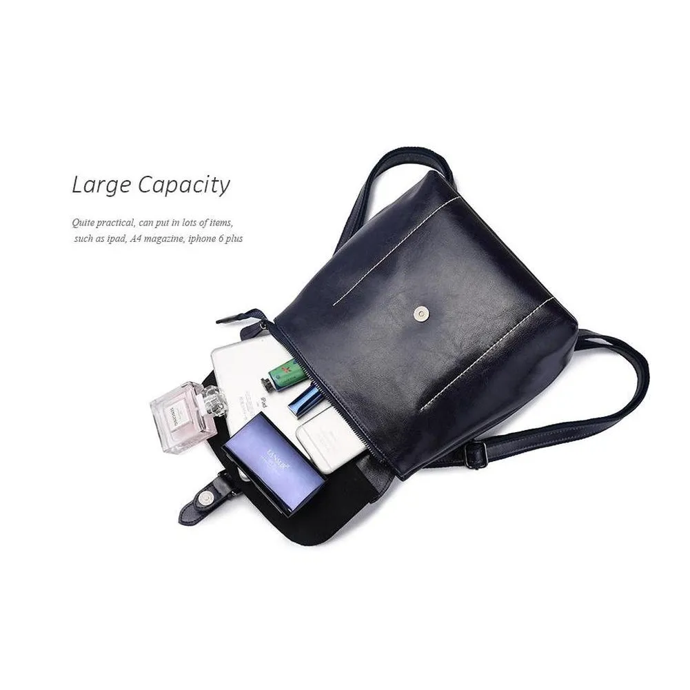 <bold>Fashion Backpack  <br>Genuine-Leather