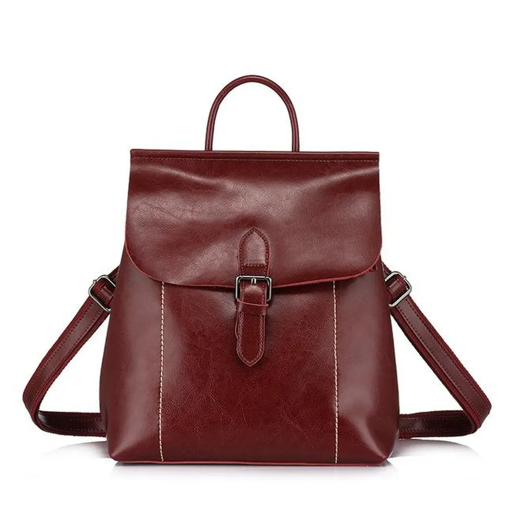 <bold>Fashion Backpack  <br>Genuine-Leather