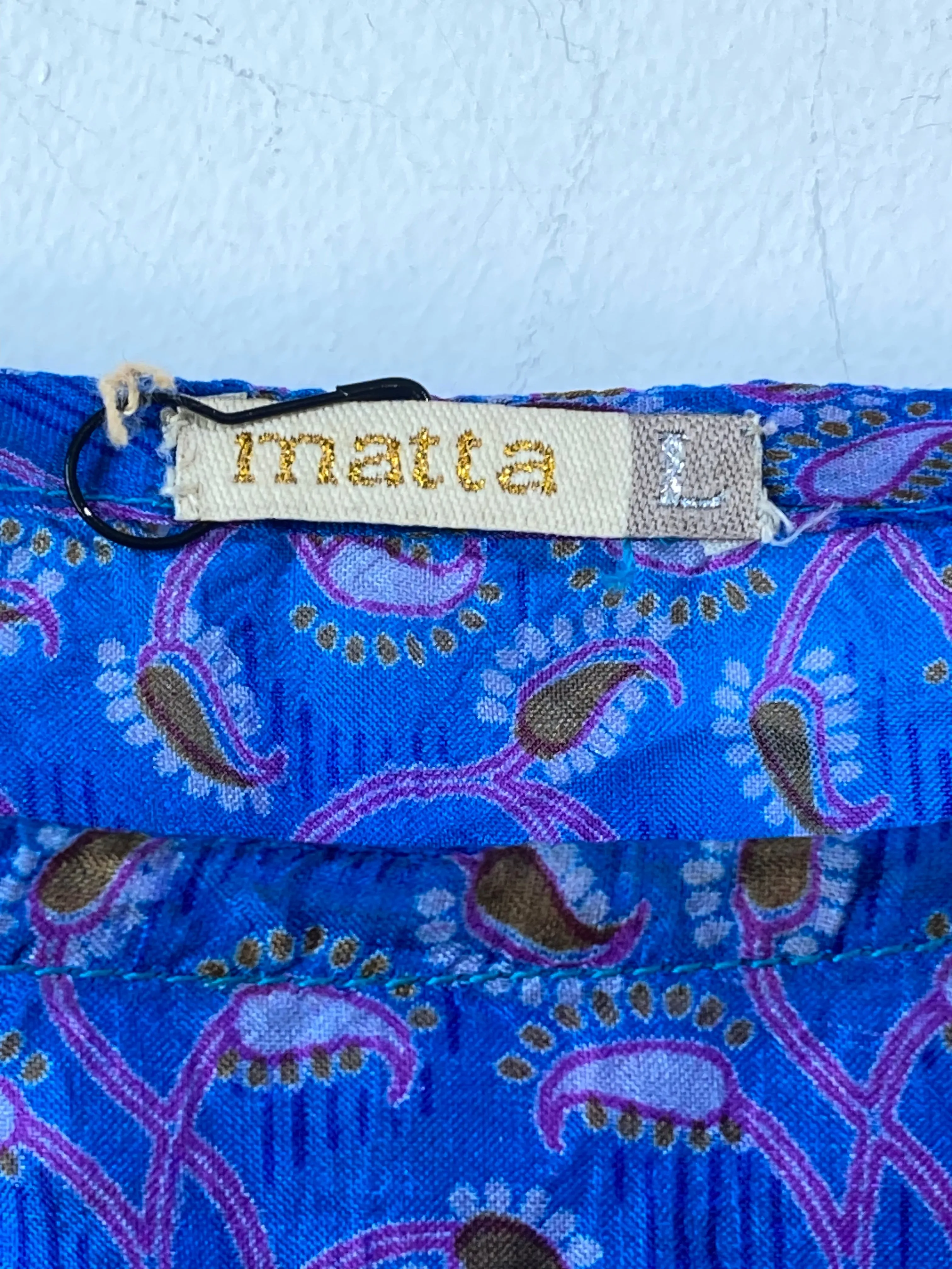 Matta Royal Blue Silk Dress