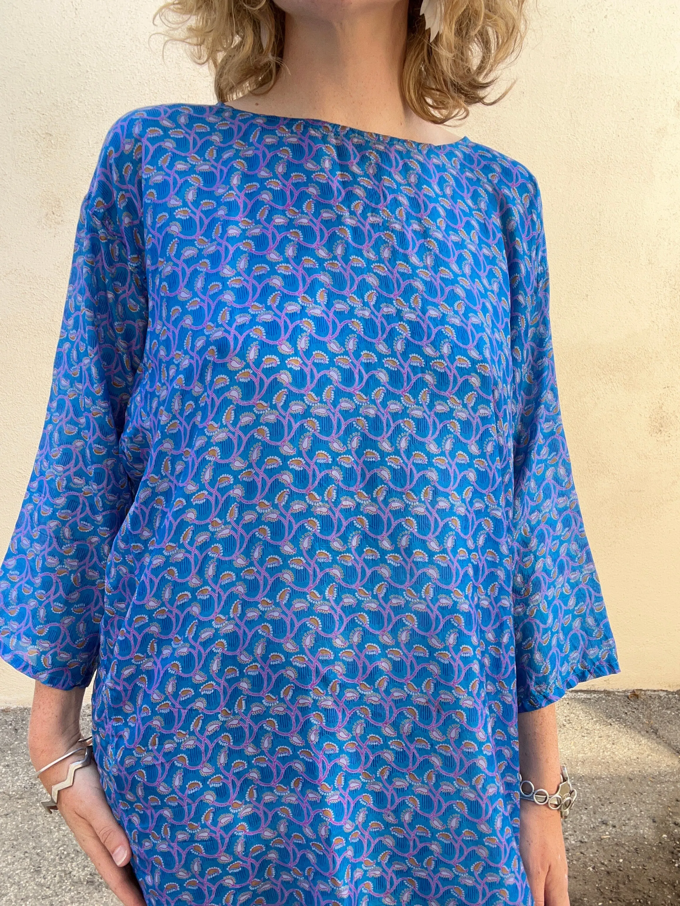 Matta Royal Blue Silk Dress