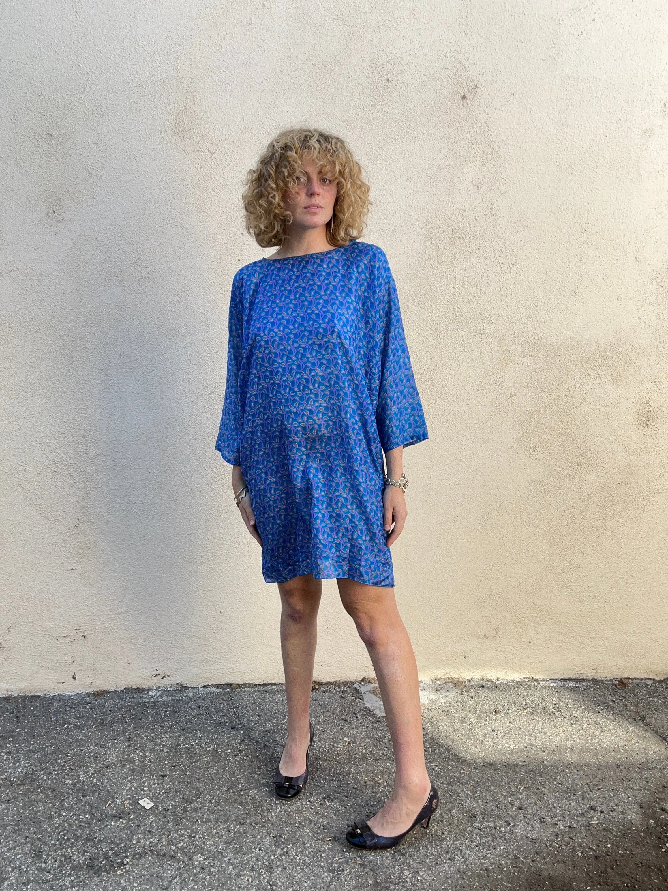 Matta Royal Blue Silk Dress