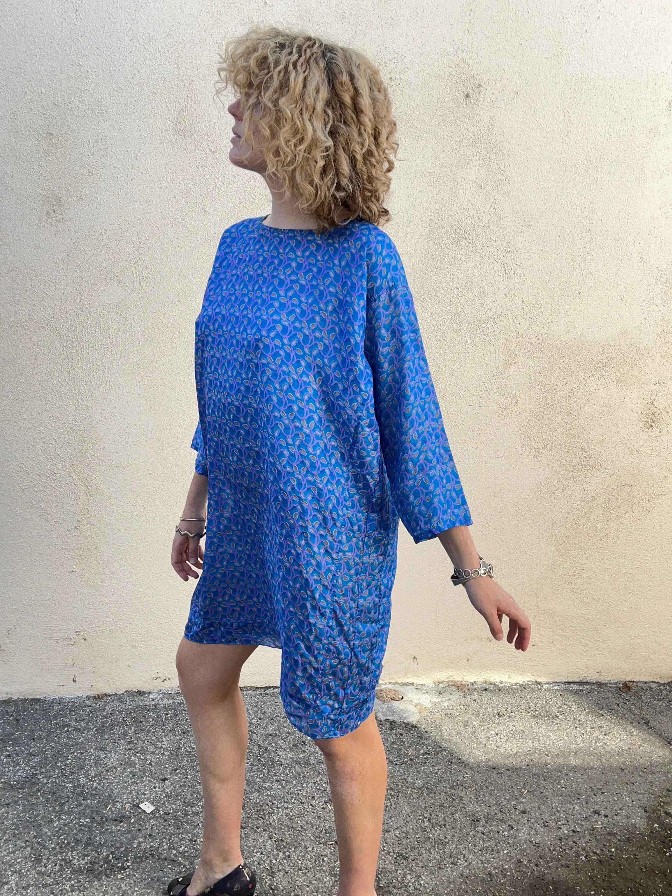 Matta Royal Blue Silk Dress