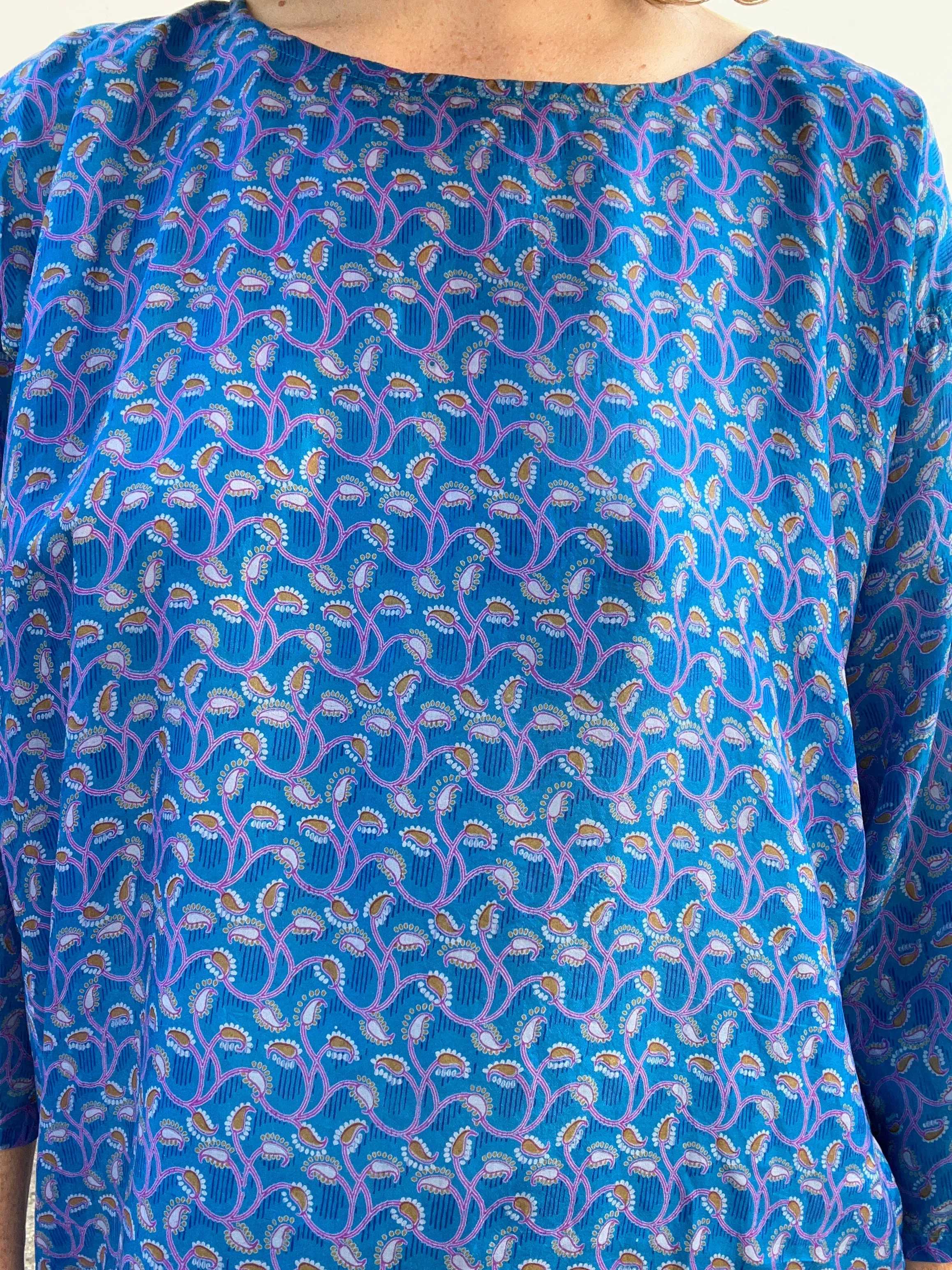 Matta Royal Blue Silk Dress