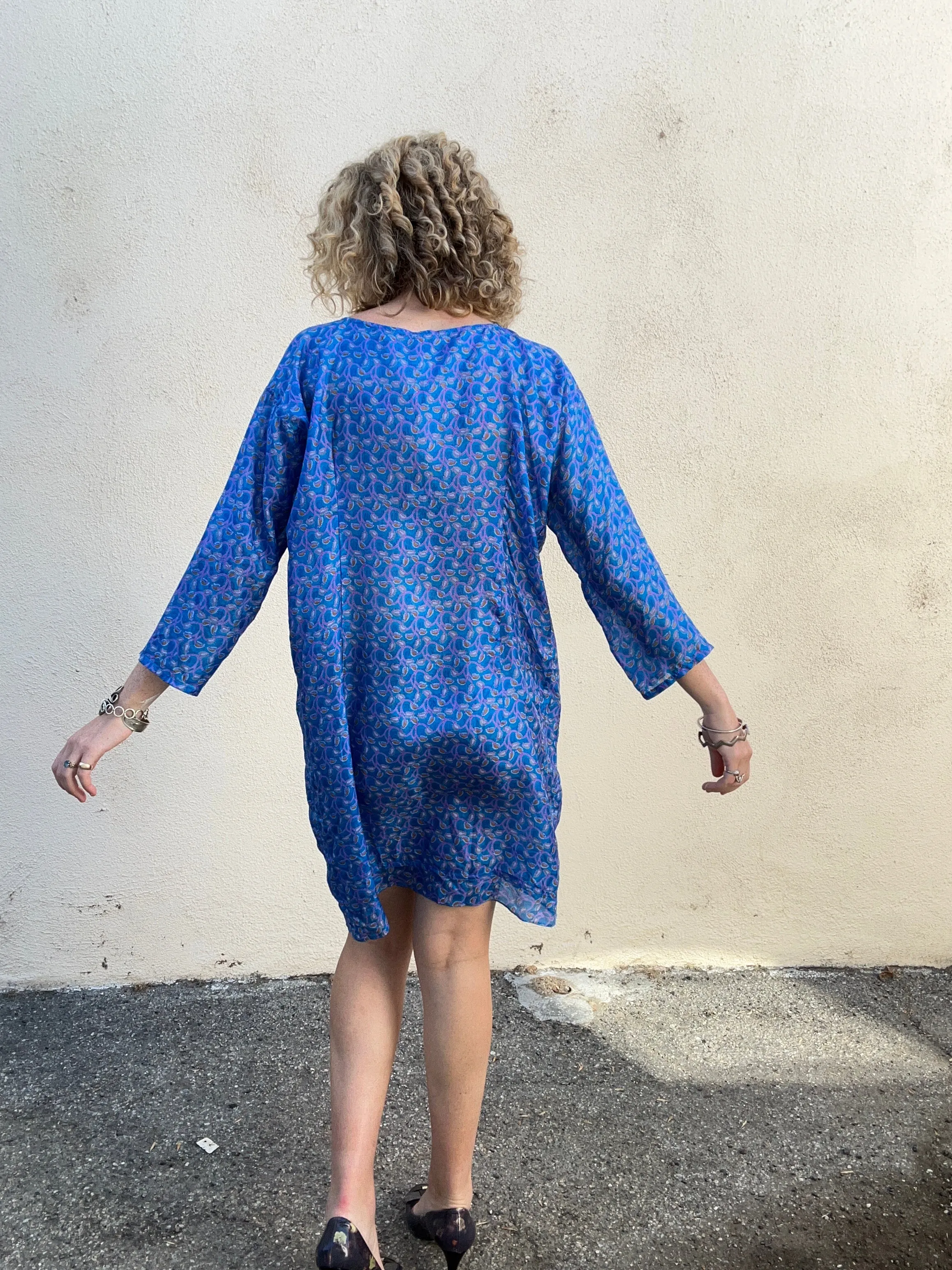 Matta Royal Blue Silk Dress
