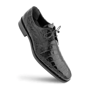 Men's Crocodile Lace Up Anderson Grey By Mezlan Made In Spain Brand