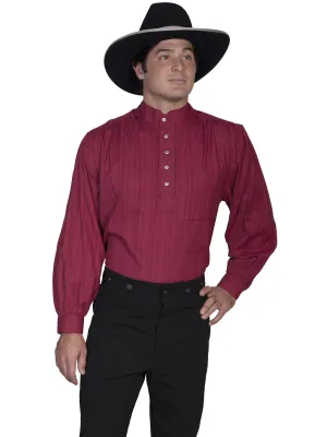 Men's Western Shirt Collection: Scully Rangewear Pullover Tombstone Collar