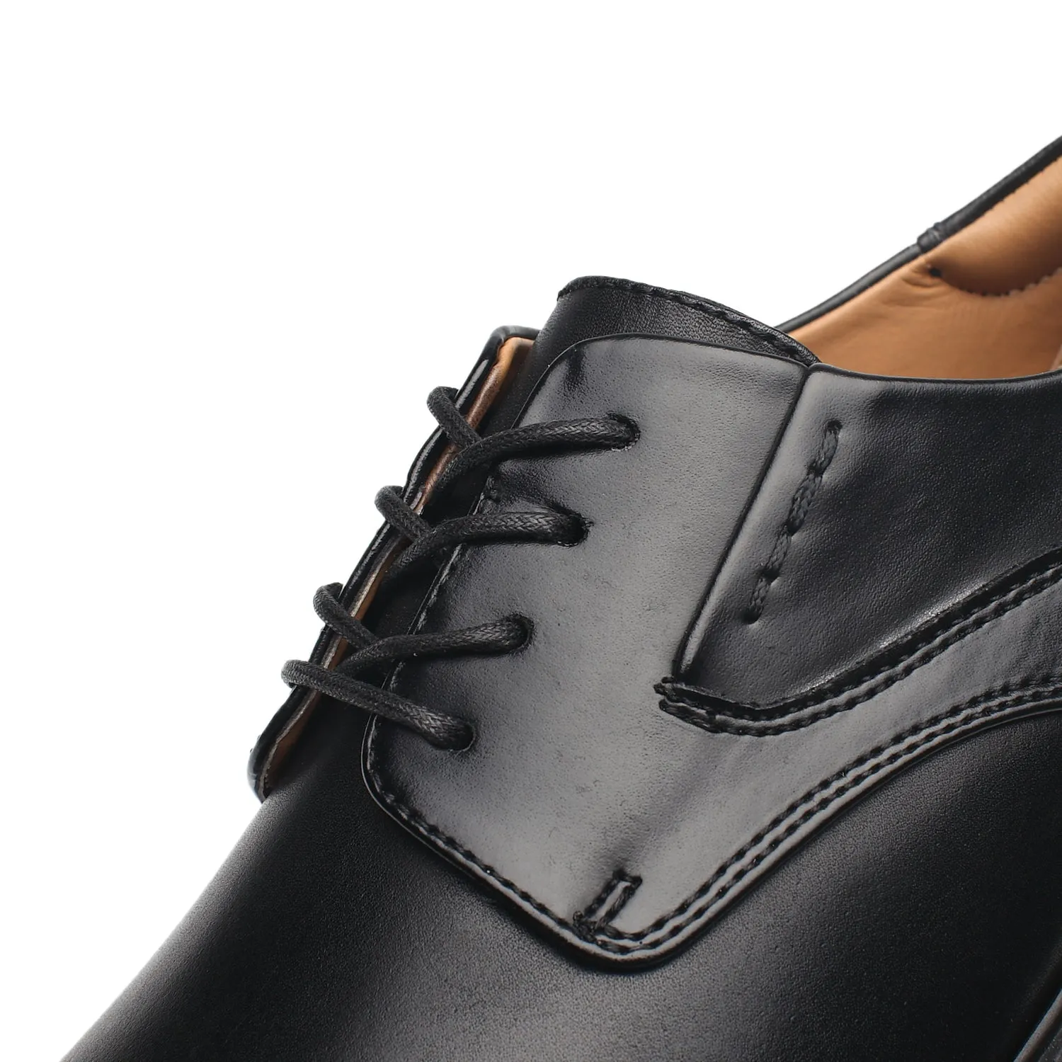 Men's Wide Width Oxford Shoes Wide-2-Black