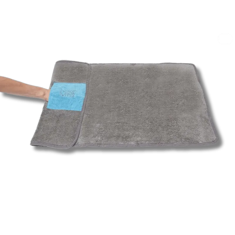 Messy Mutts - Microfiber Towel- Med Grey