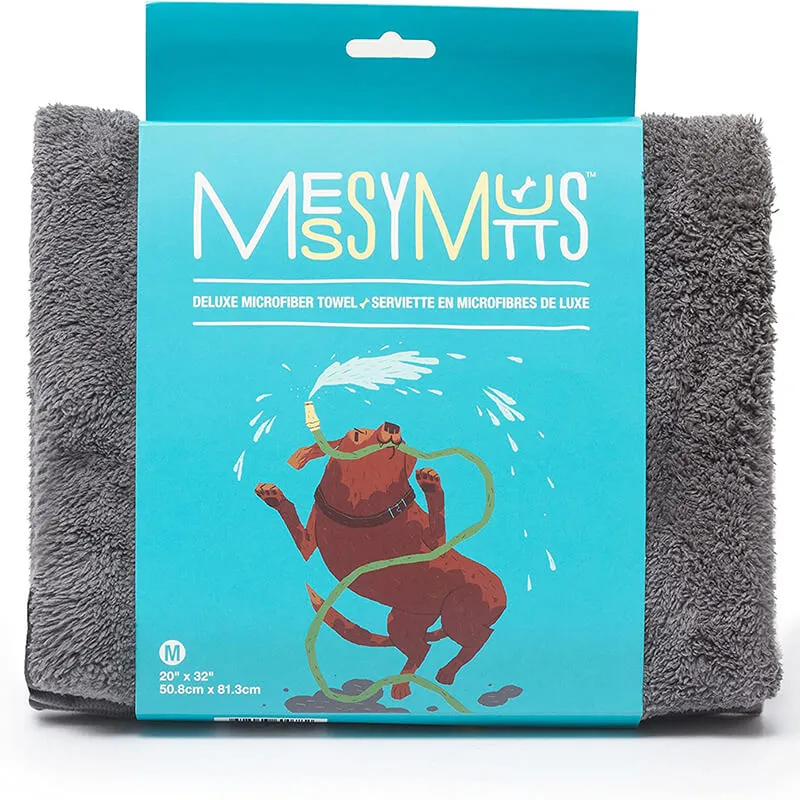 Messy Mutts Ultra Soft Microfiber Towel with Hand Pockets