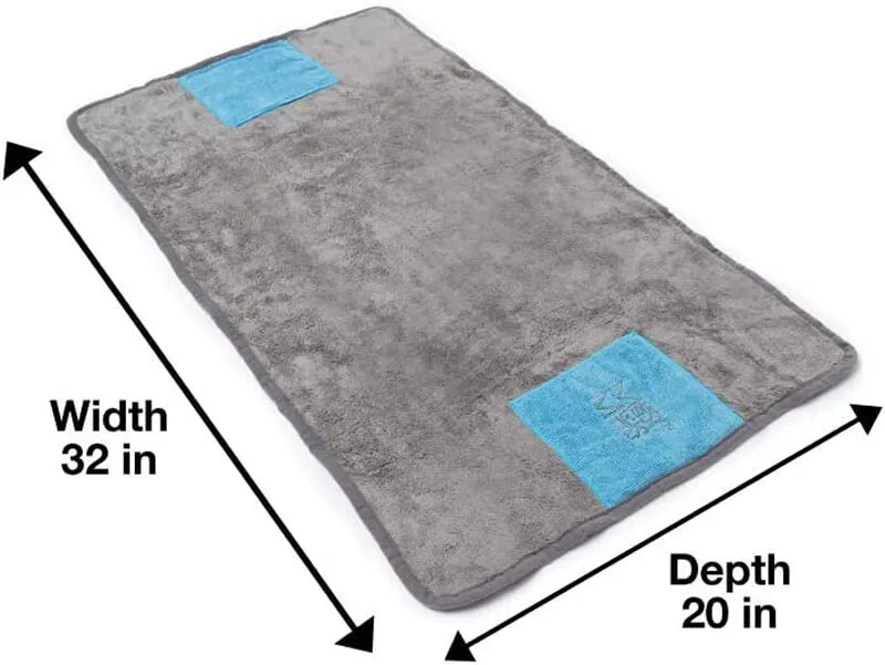 Messy Mutts Ultra Soft Microfiber Towel with Hand Pockets