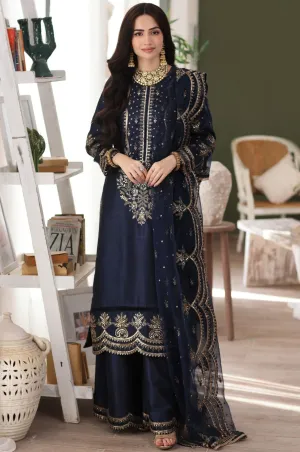 MGS-01 AFREEN 3Pcs Raw Silk STITCHED I UNSTITCHED
