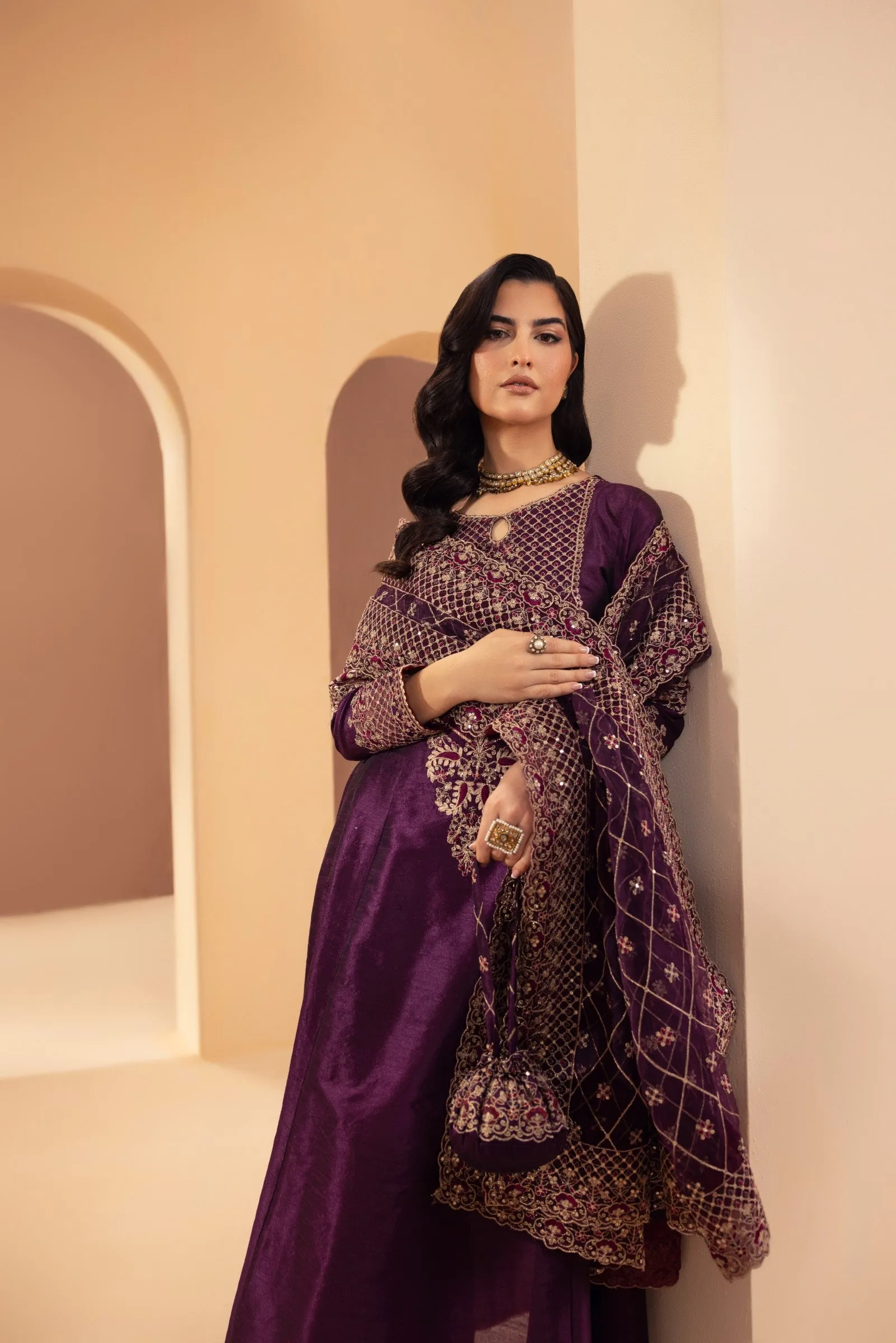 MGS-29 3PCS RAW SILK STITCHED/UNSTITCHED