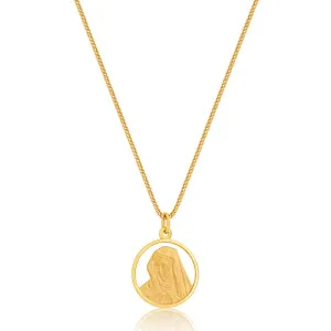 Micro Virgin Mary Medallion