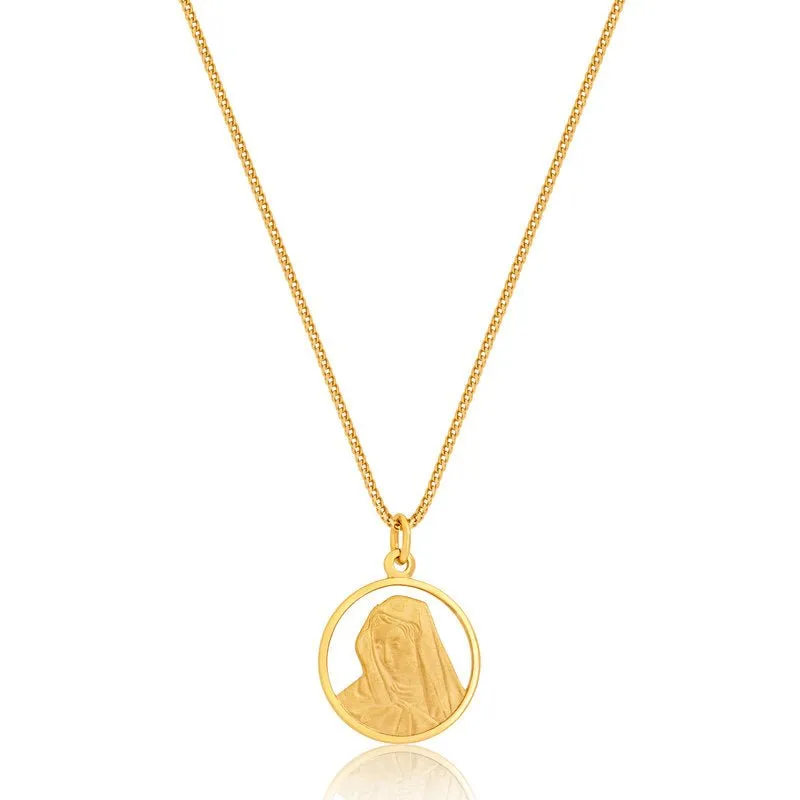 Micro Virgin Mary Medallion