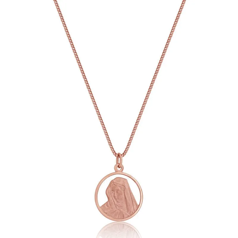 Micro Virgin Mary Medallion