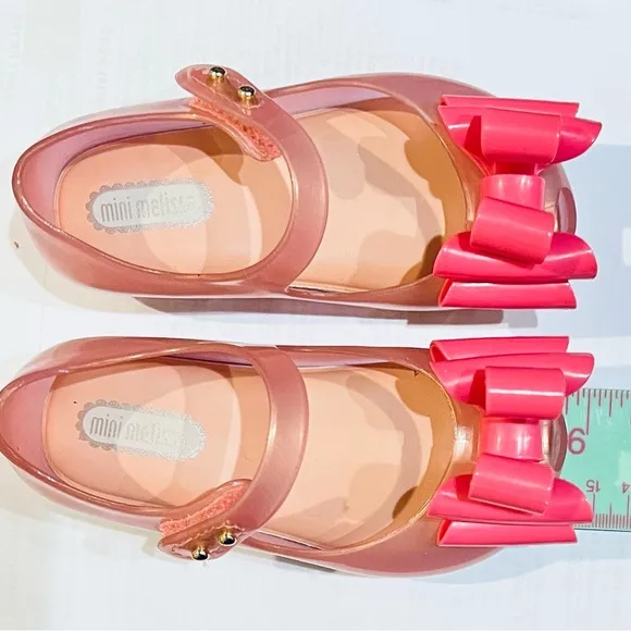 Mini Melissa Mary Janes NWT Bow Pink
