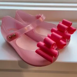Mini Melissa Mary Janes NWT Bow Pink