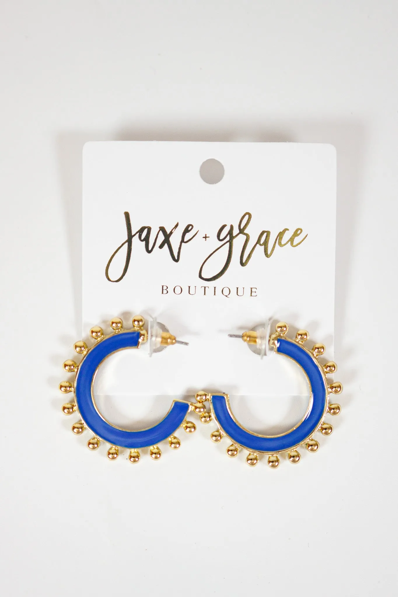 MM Blue and White Earrings, VARIOUS